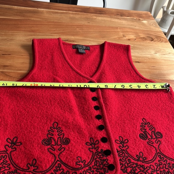 Vintage Herman Geist Wool Vest Petite PL - Picture 7 of 8